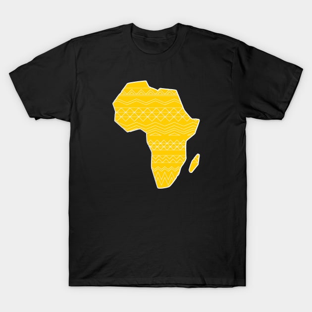 World Map Africa Continent Afrique T-Shirt by GBDesigner